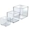 Azar Displays 4", 5", 6" Wide Deluxe Clear Acrylic Cube Bin Set 556377-SET - alternate 1